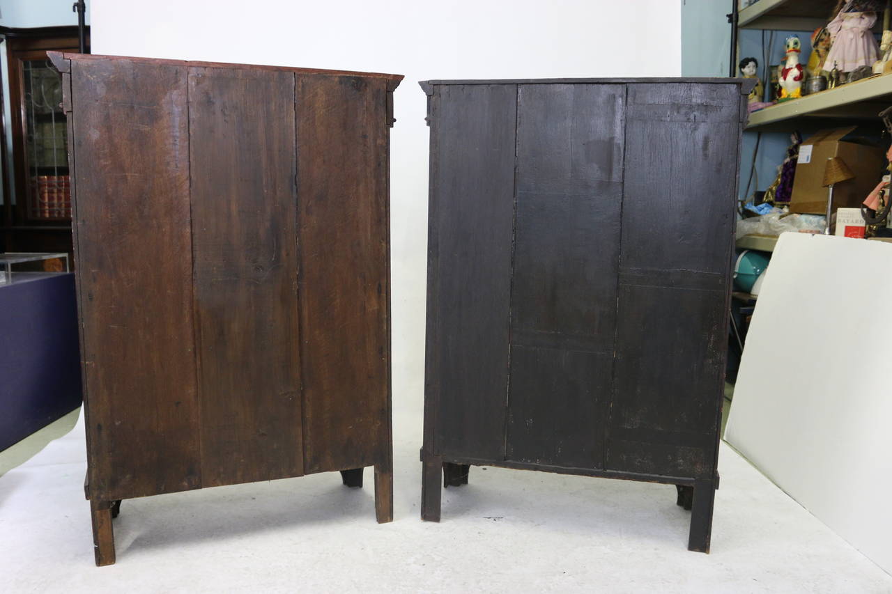 19th c. Pair Dutch Colonial Lacquered Cabinets-Provenance For Sale 1
