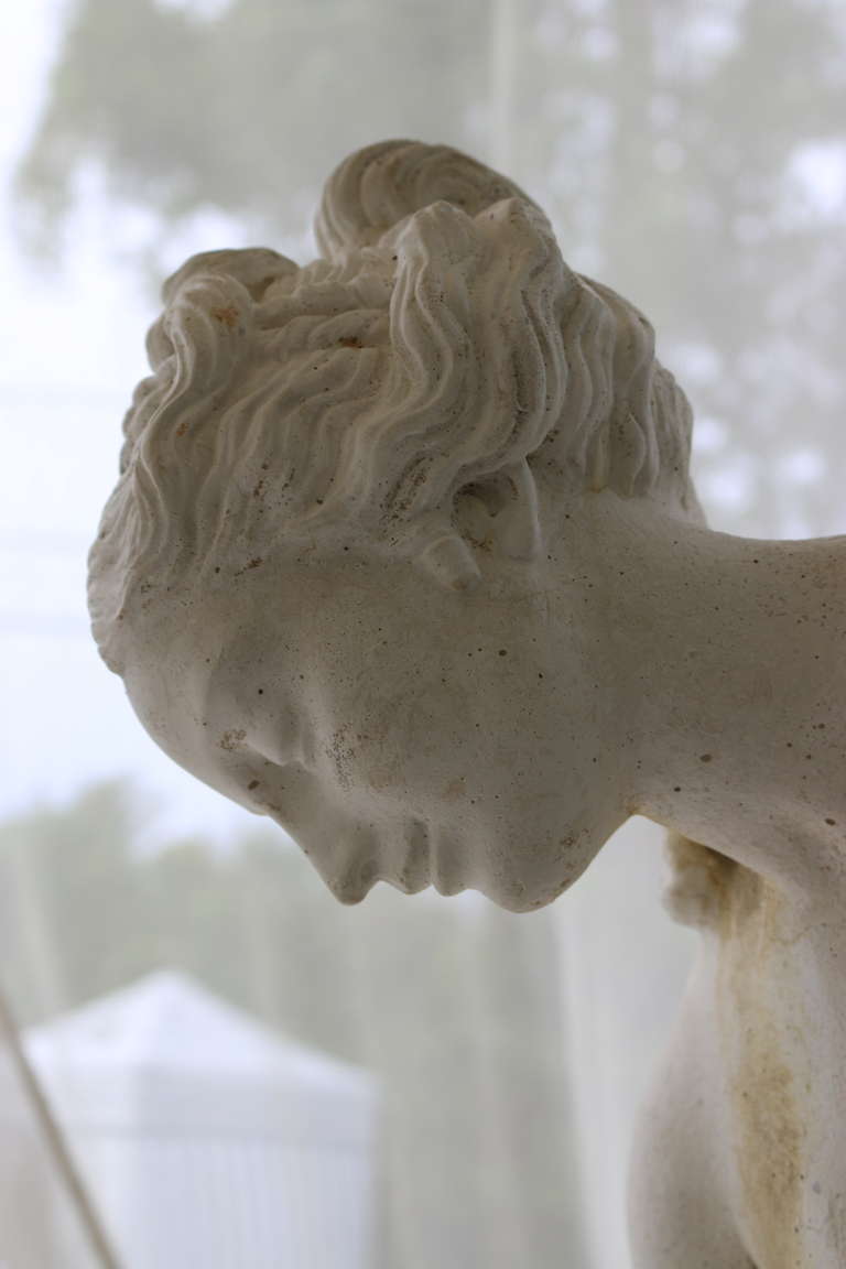 Classical Greek Garden Statue Goddess Venus 'The Bather' After Christophe-Gabriel Allegrain