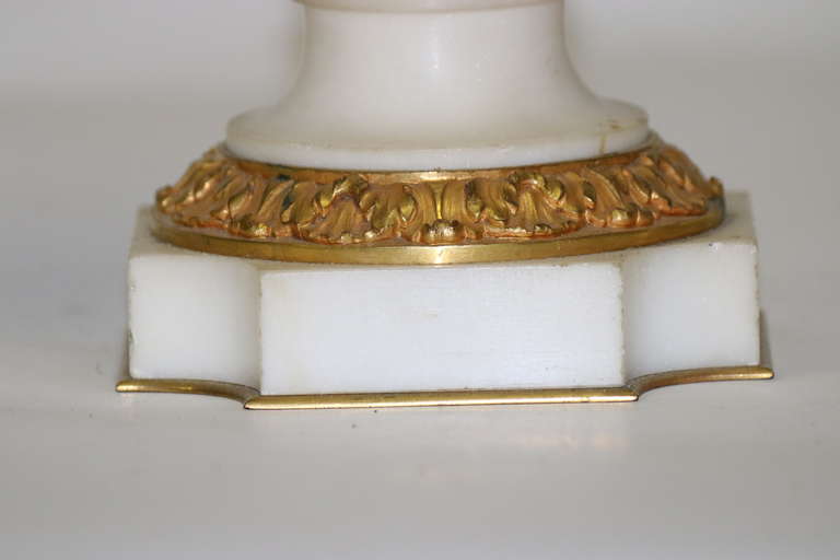 Signed Colin Paris Marble Gilt Bronze Cassolettes, circa 1860 Oil Tycoon's For Sale 1