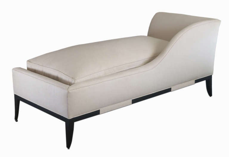 1970's Tommi Parzinger Daybed Chaise Lounge Sofa with Provenance In Excellent Condition For Sale In West Palm Beach, FL
