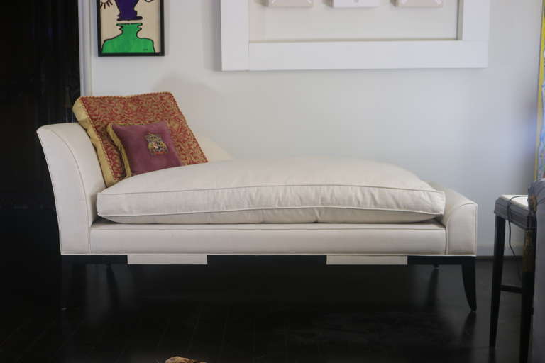 Late 20th Century 1970's Tommi Parzinger Daybed Chaise Lounge Sofa with Provenance For Sale