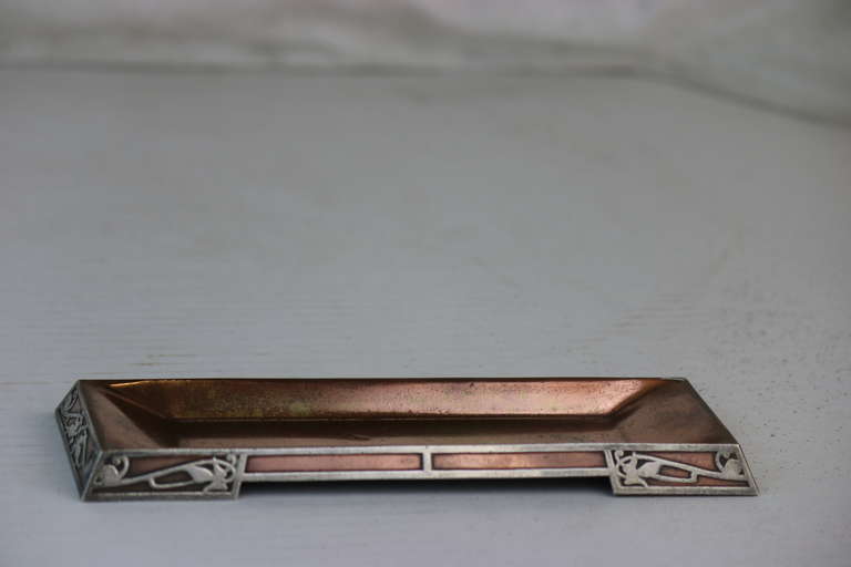 20th Century Art Nouveau 7 Piece Desk Set by Heintz-Sterling, Copper, Bronze with Provenance For Sale