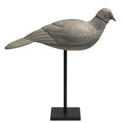 Curious Cast Metal Pigeon Decoy