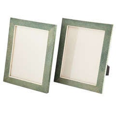 A Beautiful Pair of Art Deco Shagreen Picture Frames English c.1925-30