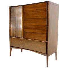 Edmond Spence Mid Century Danish Modern Walnut High Chest Dresser 6