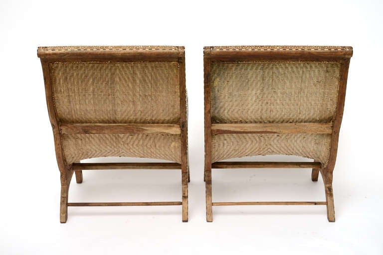 19th Century Rare Exotic Anglo-Indian Bone Inlay Palace Lounge Chairs For Sale 5