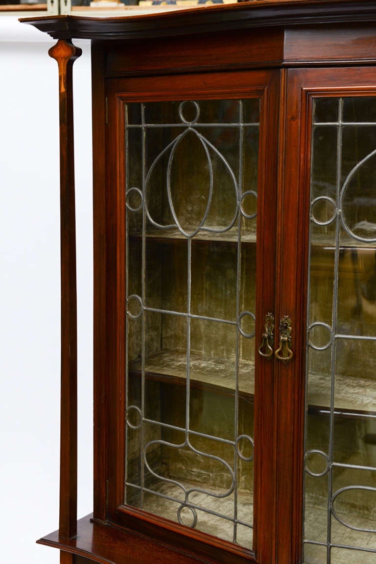 Exquisite Art Nouveau Marquetry Cabinet Iconic Galle Style -Provenance  In Good Condition For Sale In West Palm Beach, FL