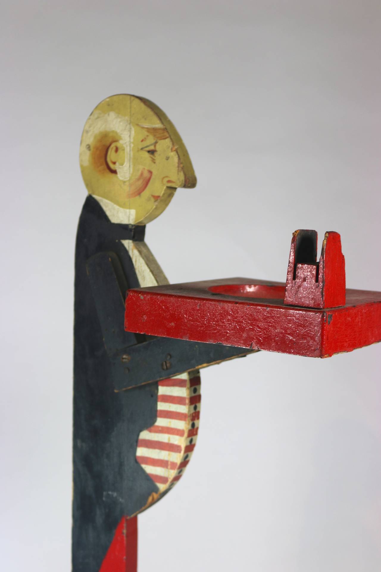 wooden butler stand with tray