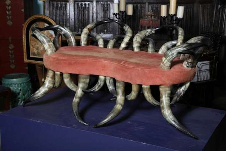 Victorian American Steer Horn Settee 19th Century Museum Piece For Sale 3