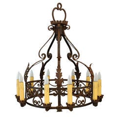 1 Of 3 Wrought Iron Large Chandelier