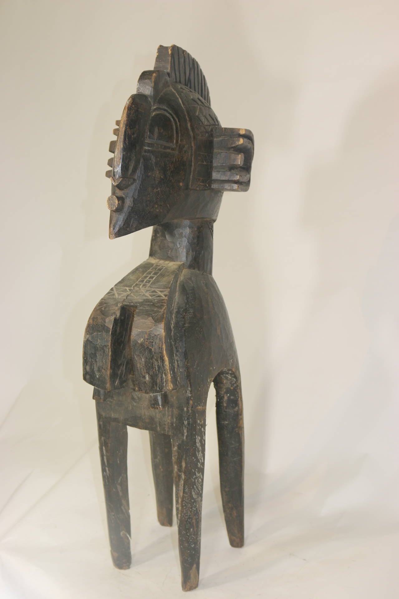 Unknown Ethnographic African 'Joy of Living' Shoulder Mask Headdress For Sale