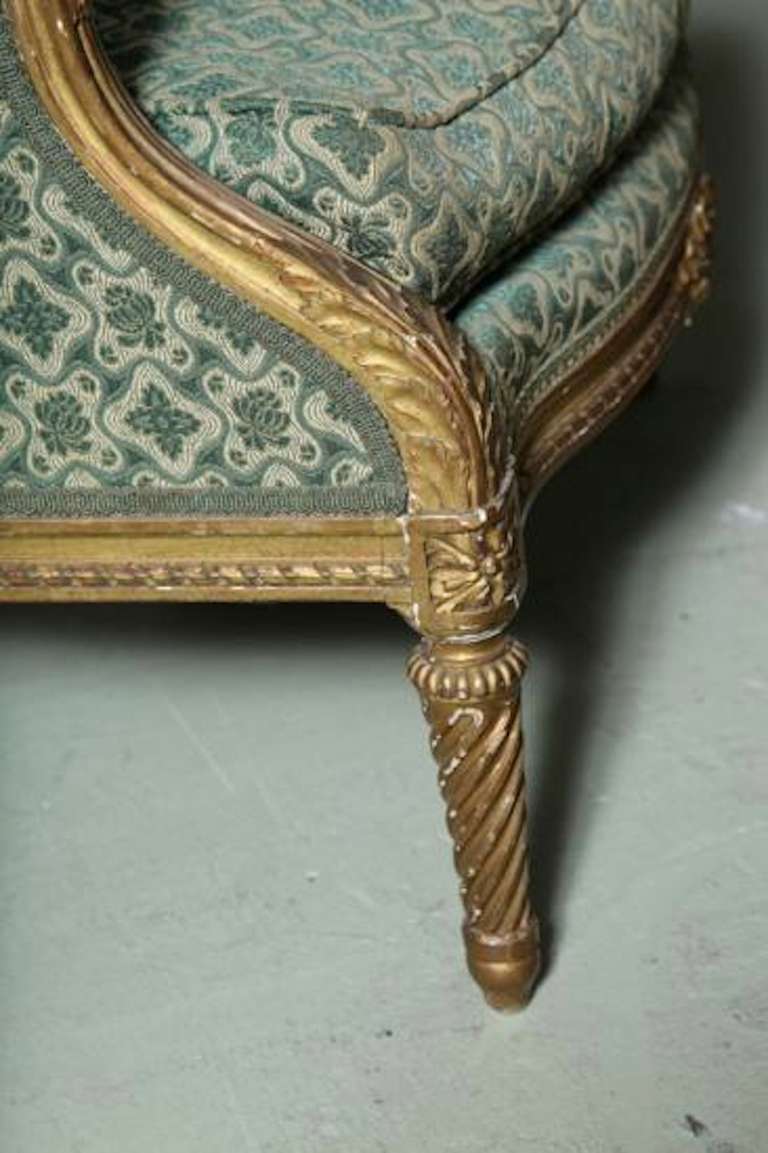 Vanderbilt Marble House Pair of Louis XVI, French Giltwood Bergère Armchairs For Sale 3