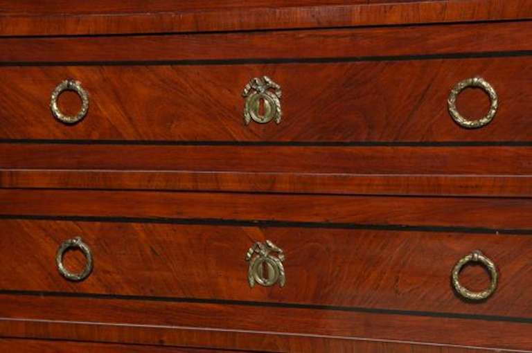 Converted Dresser Cabinet 3-Way Mirror Inside Louis XVI Secretary, Reduced For Sale 1
