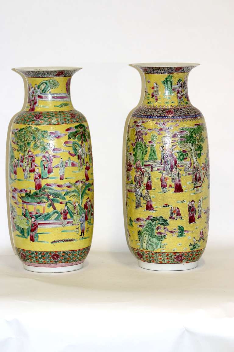 Massive Imperial Style Palatial Yellow Chinese Porcelain ...