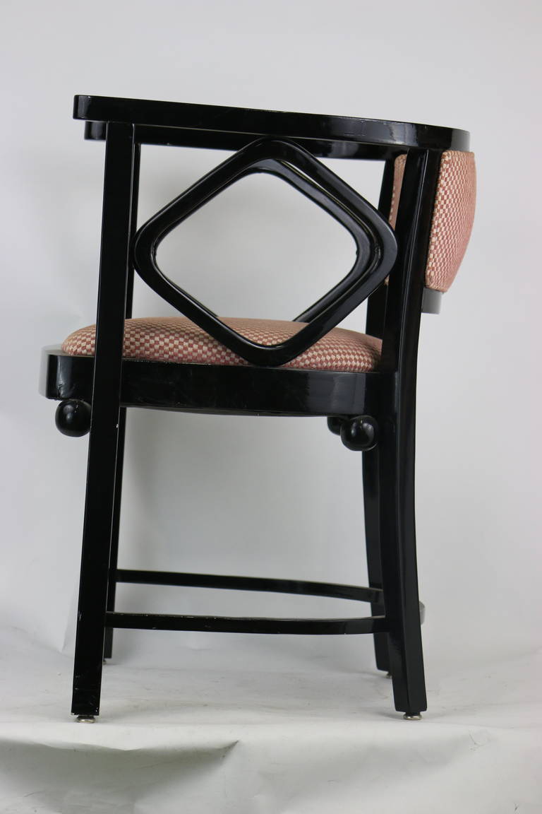 Pair of Josef Hoffmann Fledermaus Style Chairs, 1960s In Good Condition For Sale In West Palm Beach, FL