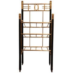 Vienna Secession Etagere Magazine Stand in the Style of Moser and Hoffmann