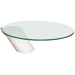 Chic Modernist Pace Marble Glass Cocktail Table