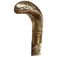 Vintage Rare King Cobra Sword Walking Stick Action Cane Covered in Cobra Skin