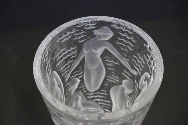 lalique nude vase