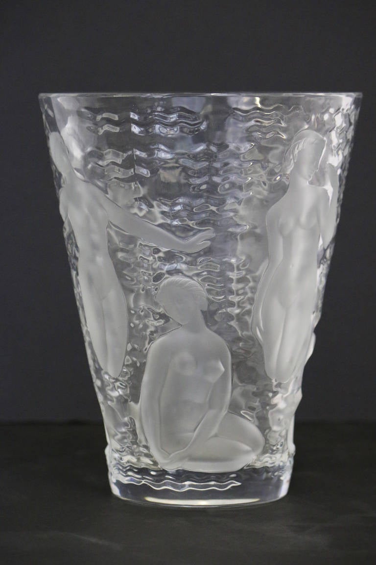 lalique crystal vases