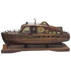 19th Century Wood Boat Model "Miss C.B. Fuller" of Maine 3