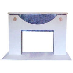 Vintage Ronn Jaffe’s ‘Onassis’ Luxe Marble Fireplace Mantel