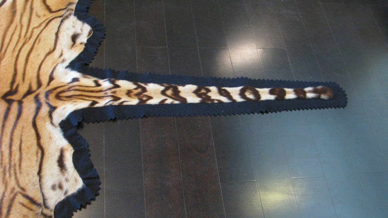 tiger rug with head