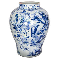 Kangxi Blue and White Jar, circa 1700