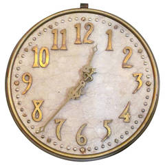 Marble and Bronze Bank Clock