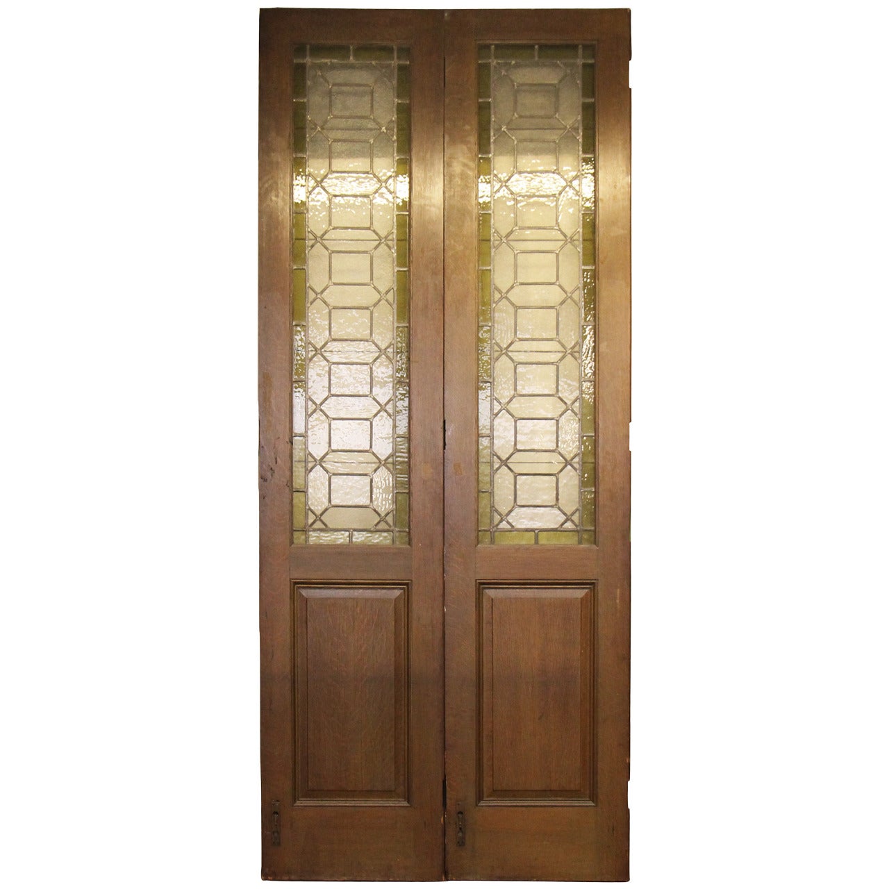 1907 Bifold Stained Glass Doors from Madison Avenue Baptist Church Parish House