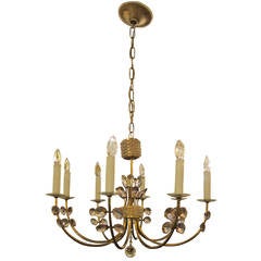 Mid-Century Modern Bagues Eight Light Chandelier