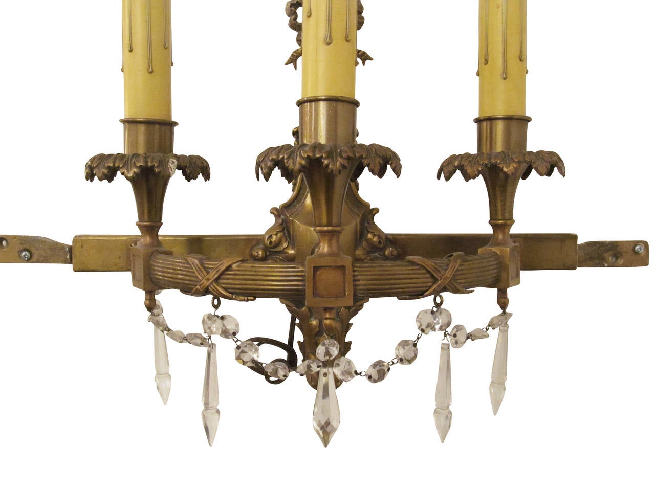 1920s Pair of Bradley and Hubbard Wall Sconces In Good Condition For Sale In New York, NY