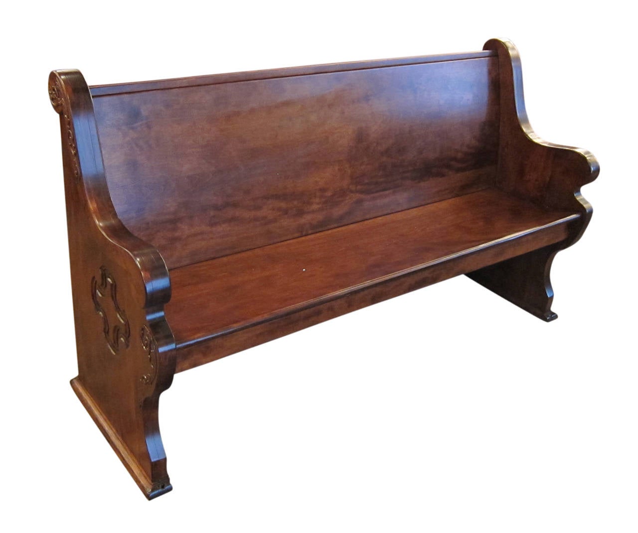 Restored with mahogany stain. This item can be viewed at our 149 Madison Avenue location in Manhattan.