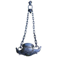 18th Century Classical Bronze Genie Gas Fixture