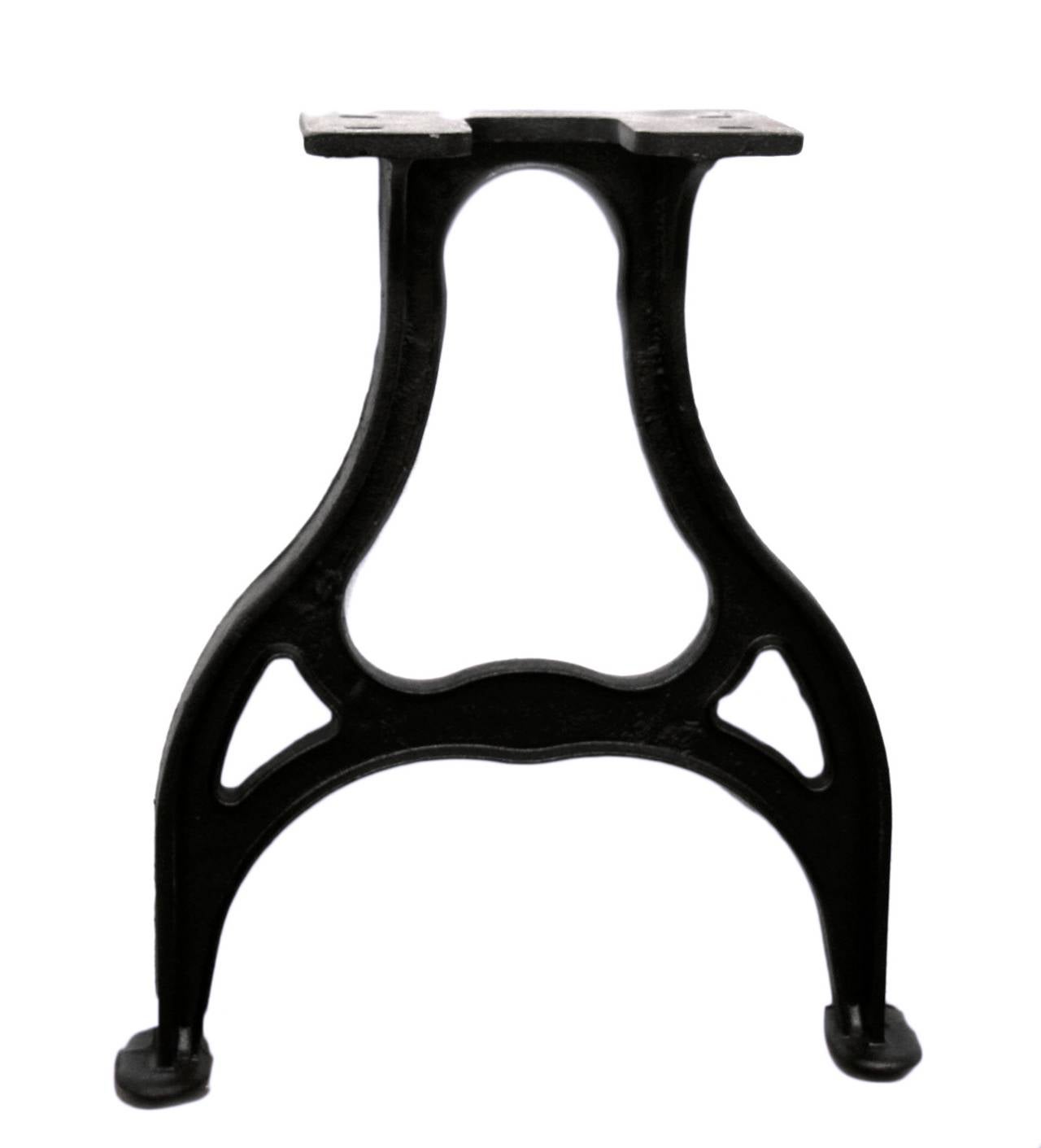 Pair Of Pear Shaped Machine Cast Iron Table Legs For These Ductile Cast Iron Table Legs Have Been Faithfully Reproduced From Salvaged Machinery The Early