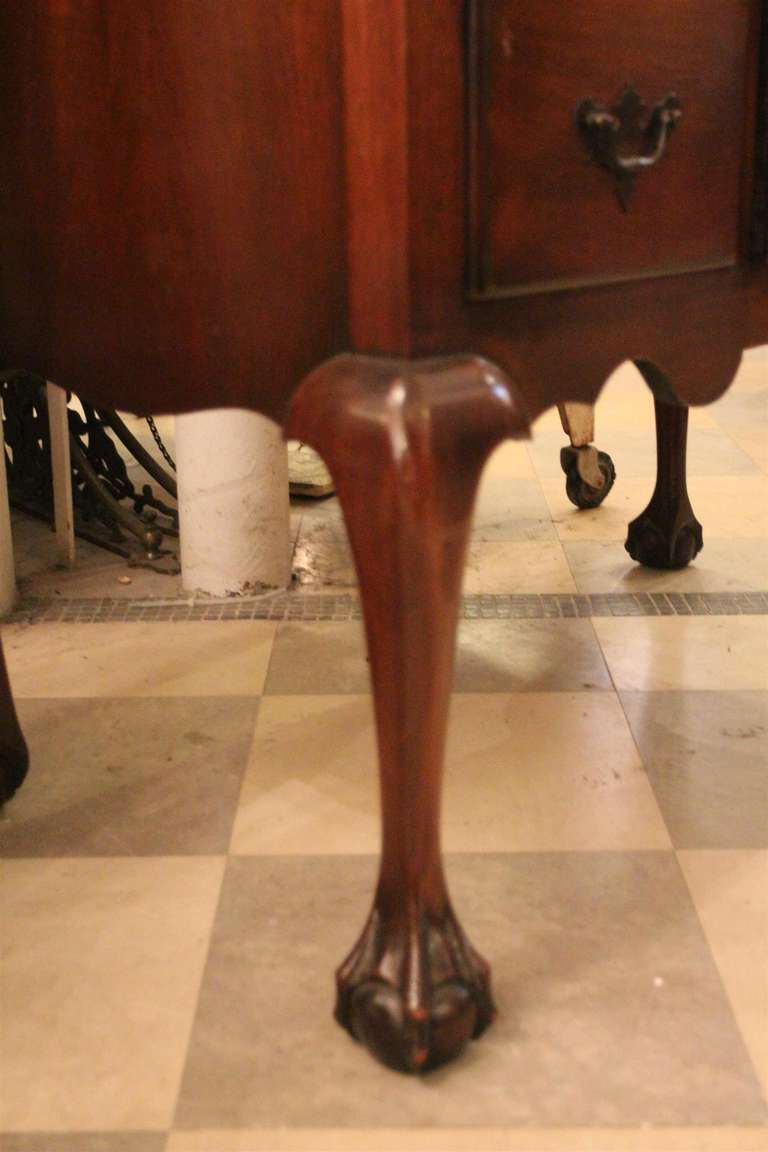 Mahogany Chippendale Bonnet Top Highboy 2