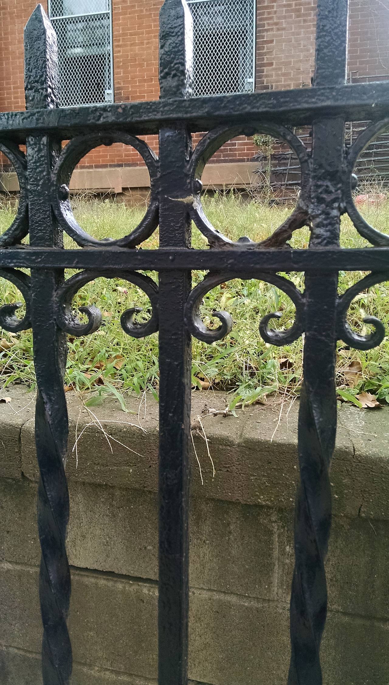 Late 19th Century 1880s Church Cast Iron Fencing, Gates and Posts from Pacific St. in Brooklyn, Ny