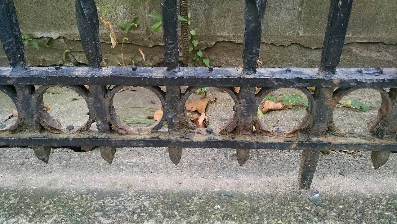 1880s Church Cast Iron Fencing, Gates and Posts from Pacific St. in Brooklyn, Ny 1