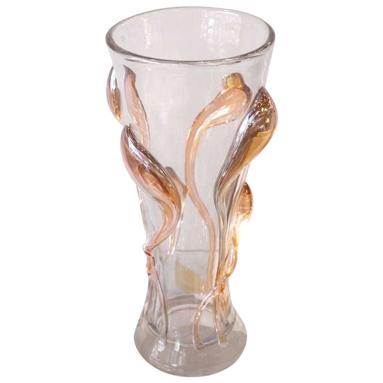 Tamaian Glass Vase by Ion Tamaian
