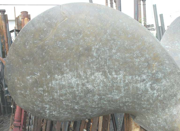 Large Solid Bronze Ship Propeller In Excellent Condition In New York, NY