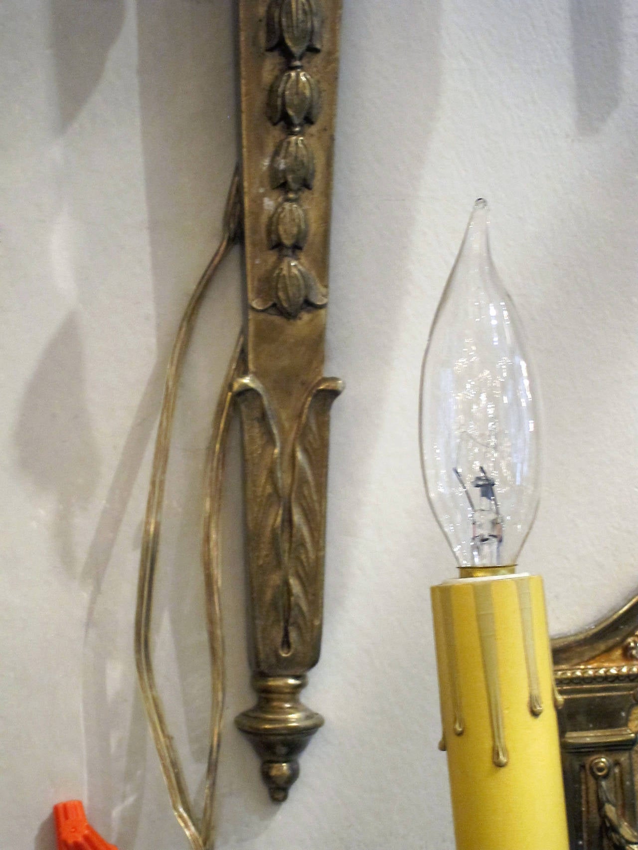 1930s Sheep Gilt Bronze Empire Sconces by E. F. Caldwell with Two Lights Each 1