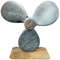 Used Large Solid Bronze Ship Propeller