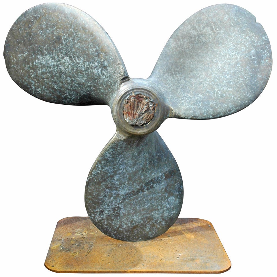 Large Solid Bronze Ship Propeller