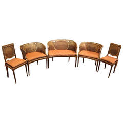 Antique French parlor set