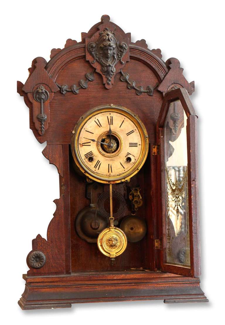 Seth Thomas Wooden Mantel Clock 1