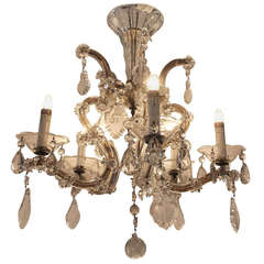 Antique Petite Marie Therese Crystal Chandelier