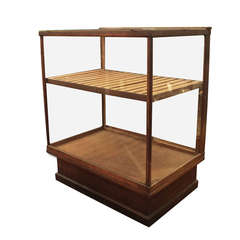 Antique Display Case with One Shelf