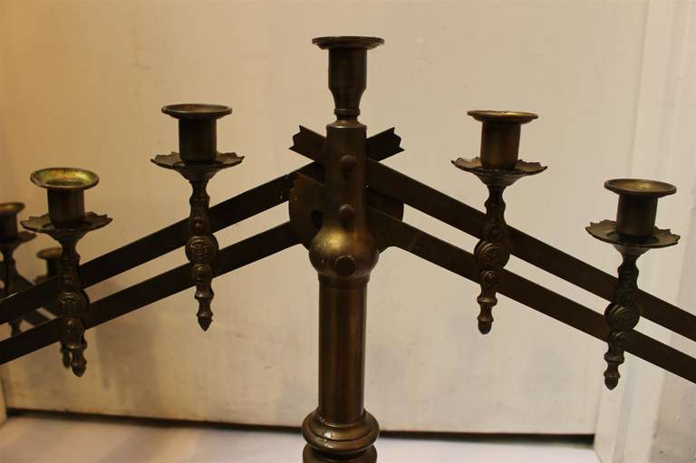 American Pair of Ecclesiastical Benediction Candelabra