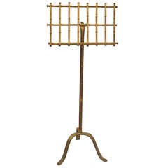 Vintage Gold Metal Music Stand
