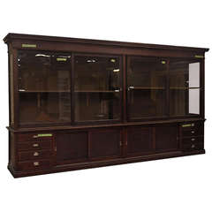 Large Mahogany Display Cabinet 2